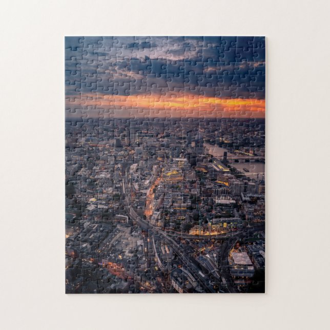 London City Night Photography Scenic Puzzles Big (Vertical)