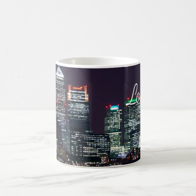London City Night Skyline UK British Travel Coffee Mug (Center)