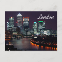 London City Night Skyline UK British Travel