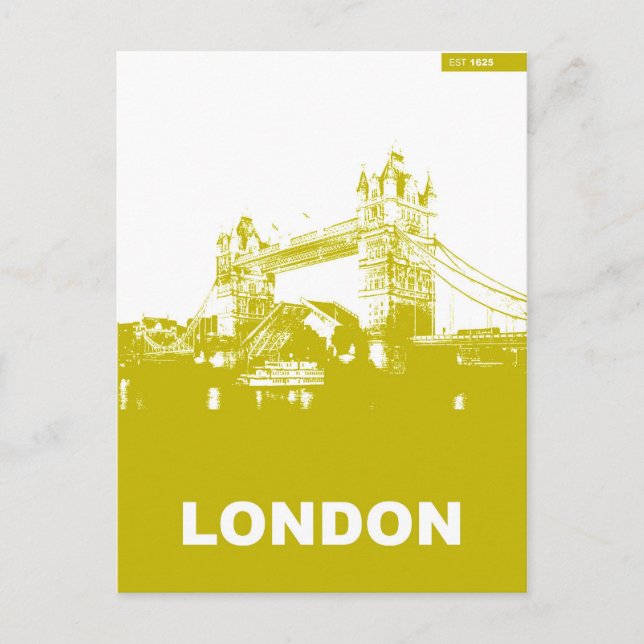 London City Poster Postcard (Front)