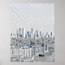 London city scape poster