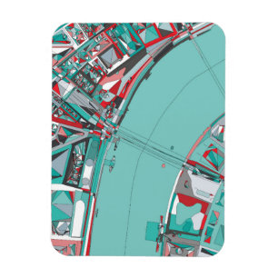 London City Structure Map Magnet