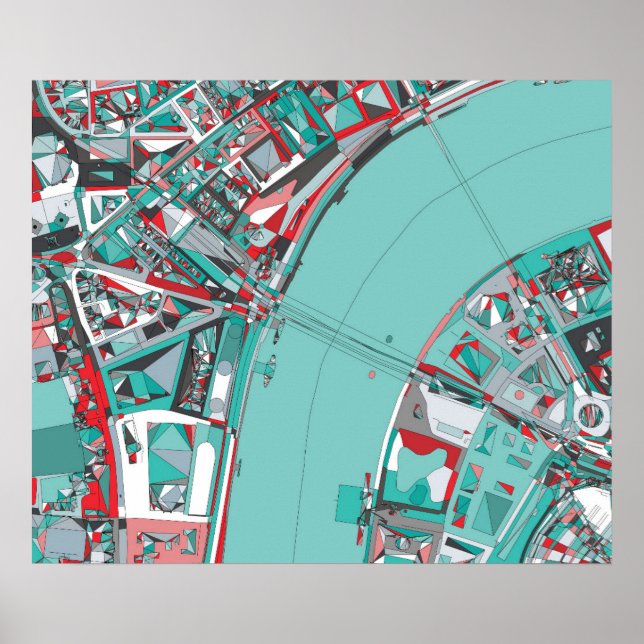 London City Structure Map Poster (Front)