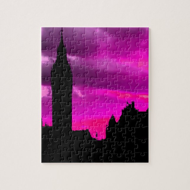 London City Sunset Jigsaw Puzzle (Vertical)