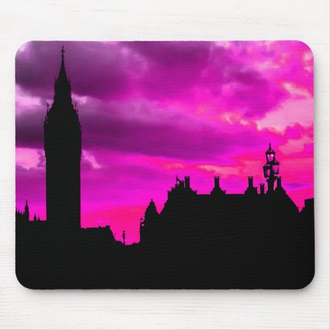 London City Sunset Panorama UK Travel Mouse Mat (Front)