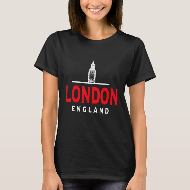 London  City Tourist Destination Souvenir T-Shirt (Front)