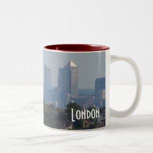 London Cityscape - Canary Wharf photo Two-Tone Coffee Mug