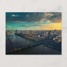 London Cityscape with Sunset