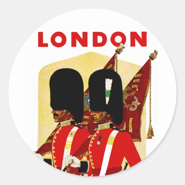 London Classic Round Sticker (Front)