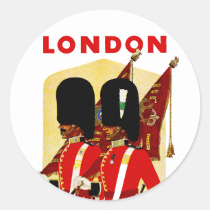 London Classic Round Sticker