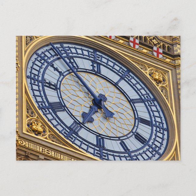 London clock face up close postcard (Front)