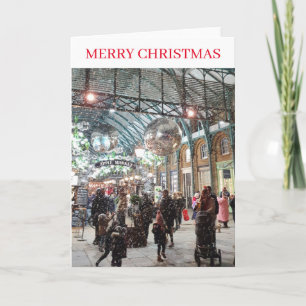 London Covent Garden view Christmas card 