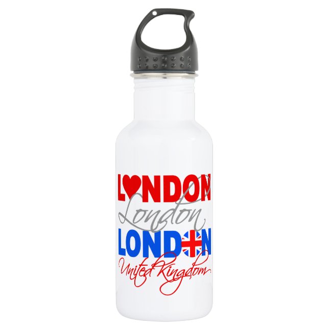 London custom 532 ml water bottle (Front)