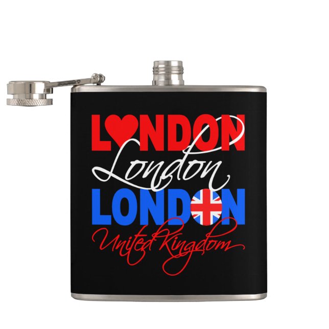 London custom flask (Opened)