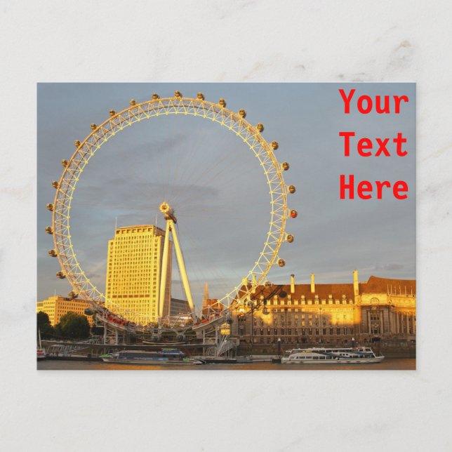 London customisable Postcard (Front)