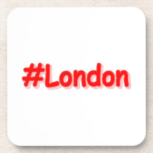 "#London" Cute Design. Buy Now Coaster