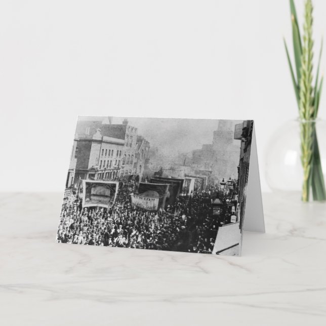 London Dock Strike, 1889 Card (Front)