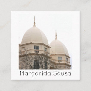 London Domes City England Photo Travel Tourism Square Business Card