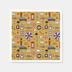 London Doodles Napkin