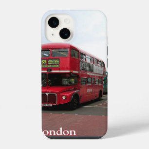 London Double-decker Bus Customised iPhone 14 Case