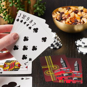 London Double Decker Bus Playing Cards