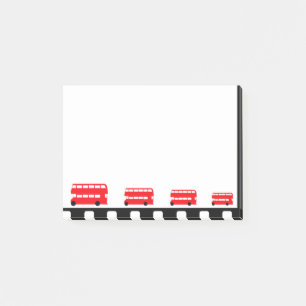 London Double Decker Bus, Red drawing (office) Post-it Notes