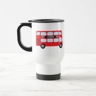 London double-decker bus travel mug