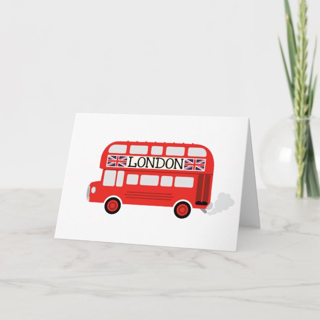 London Double Decker Card (Front)