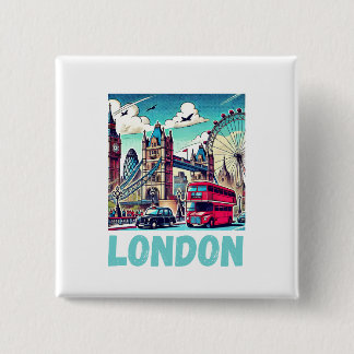 London embroider 15 cm square badge