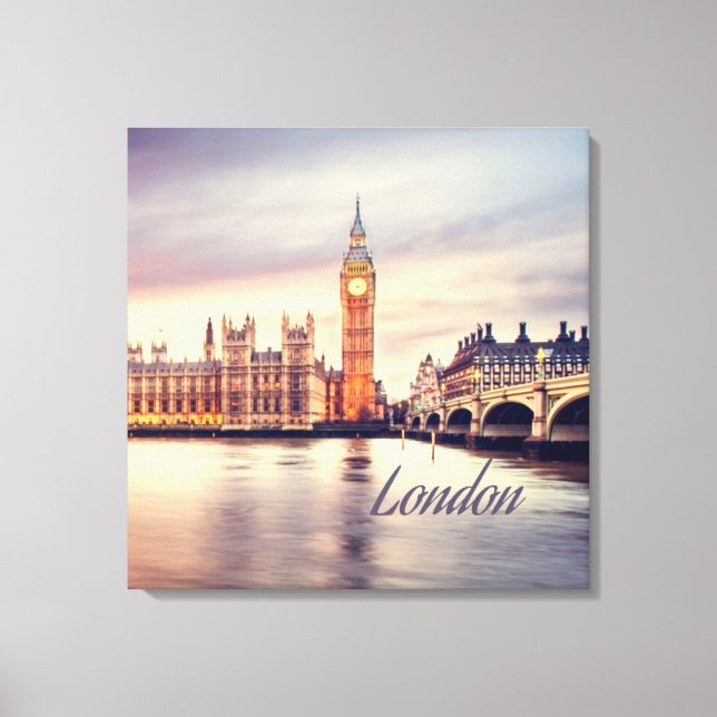 London England Big Ben Canvas Print (Front)