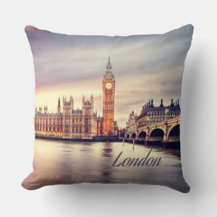 London England Big Ben Cushion