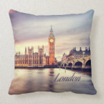 London England Big Ben Cushion<br><div class="desc">London England Big Ben This makes a great gift for anyone who has visited London England or who is from there. It would also make a great surprise if you are planning a trip as a way to announce where you are going Customise and personalise it with a name or...</div>