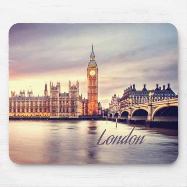 London England Big Ben Mouse Mat (Front)