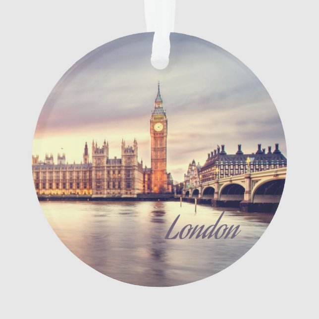 London England Big Ben Ornament (Back)