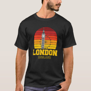 London England Big Ben Retro Westminster T-Shirt