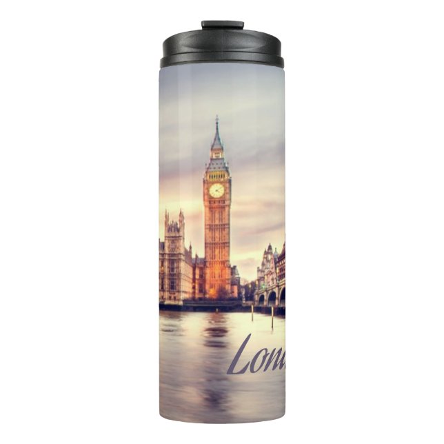London England Big Ben Thermal Tumbler (Front)