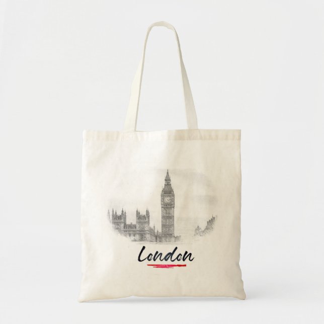London - England - Big Ben Tote Bag (Front)