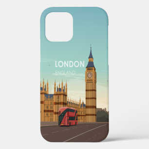 London England Big Ben Vintage Travel Case-Mate iP iPhone 12 Case
