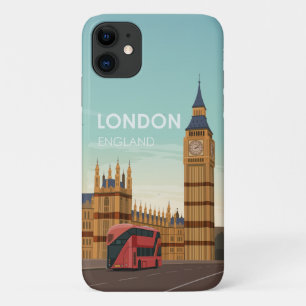 London England Big Ben Vintage Travel Case-Mate iP iPhone 11 Case