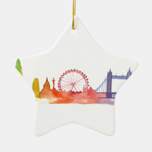 London England Ceramic Tree Decoration