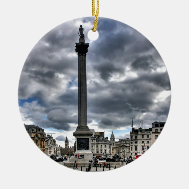 London England Ceramic Tree Decoration (Front)