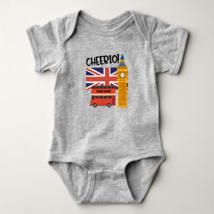 London England Cheerio United Kindgdom Big Ben Cof Baby Bodysuit