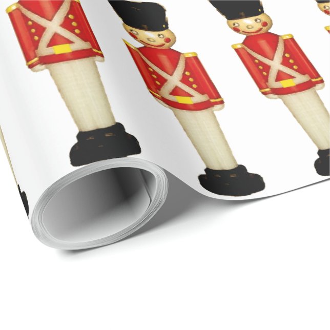 London England Christmas Wrapping Paper (Roll Corner)