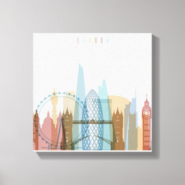 London, England | City Skyline Canvas Print (Front)