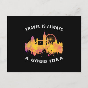 London England City Skyline Cityscape Funny Gift Postcard