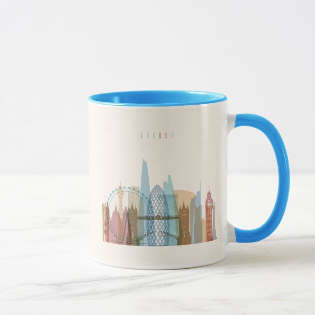 London, England | City Skyline Mug (Right)
