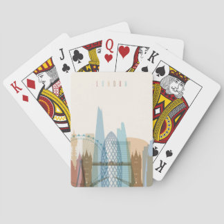 London, England | City Skyline Playing Cards