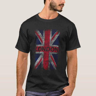 London England Distressed Union Jack T-Shirt