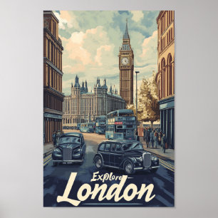 London England Famous Travel Place Poster