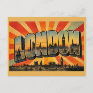 London England Gothic Riverside Vintage Art Postcard
